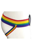 Jockstrap avec Bandes Pride - Cuir