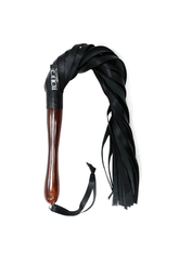 Fouet Cuir - Poignée en Bois