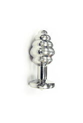 Plug Anal Spiral avec Bijoux - Acier