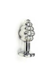 Plug Anal Spiral avec Bijoux - Acier