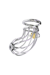Cage de Chasteté Ajourée avec Cadenas - Acier