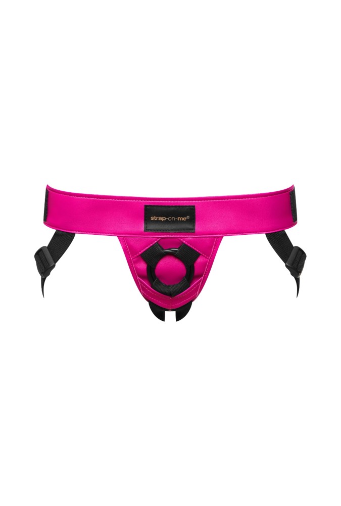 Leatherette harness - Curious - Pink