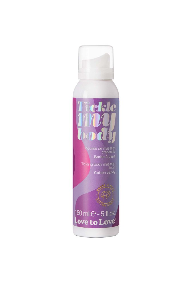 Tickle my body - Mousse de massage - Barbe à papa - 150 ml