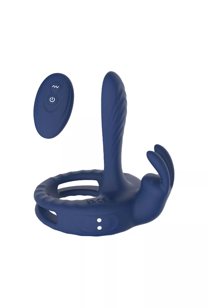 Smart Tri Ring - Cockring - Bleu