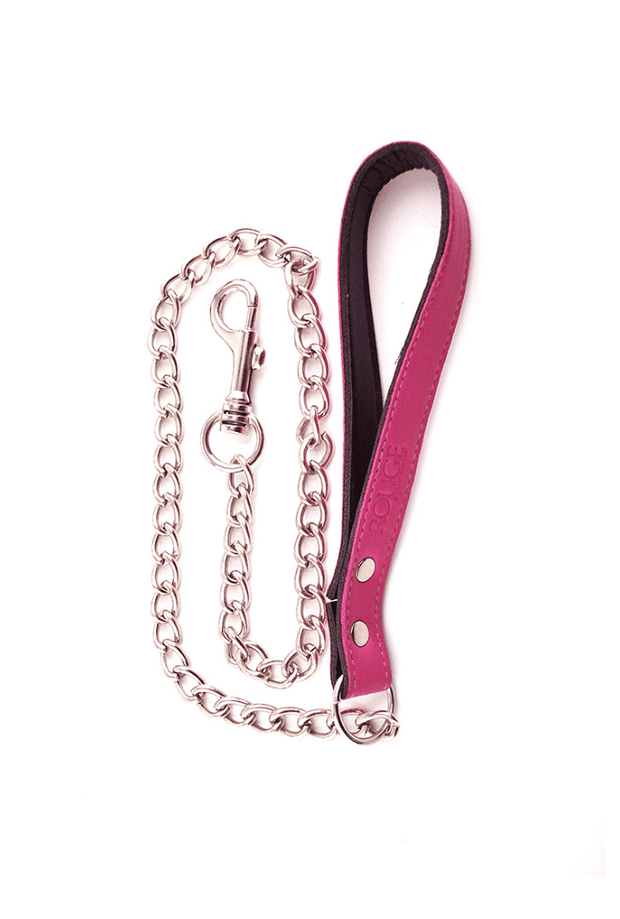 Leather Leash with Chain
