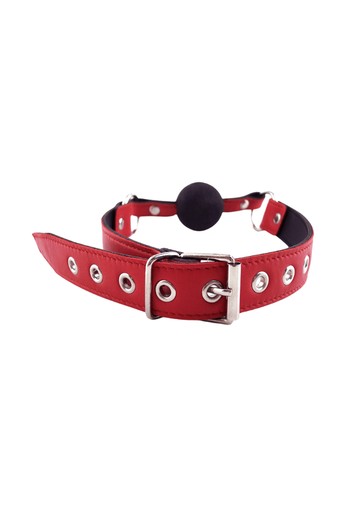 Verstellbarer Ballknebel - Leder