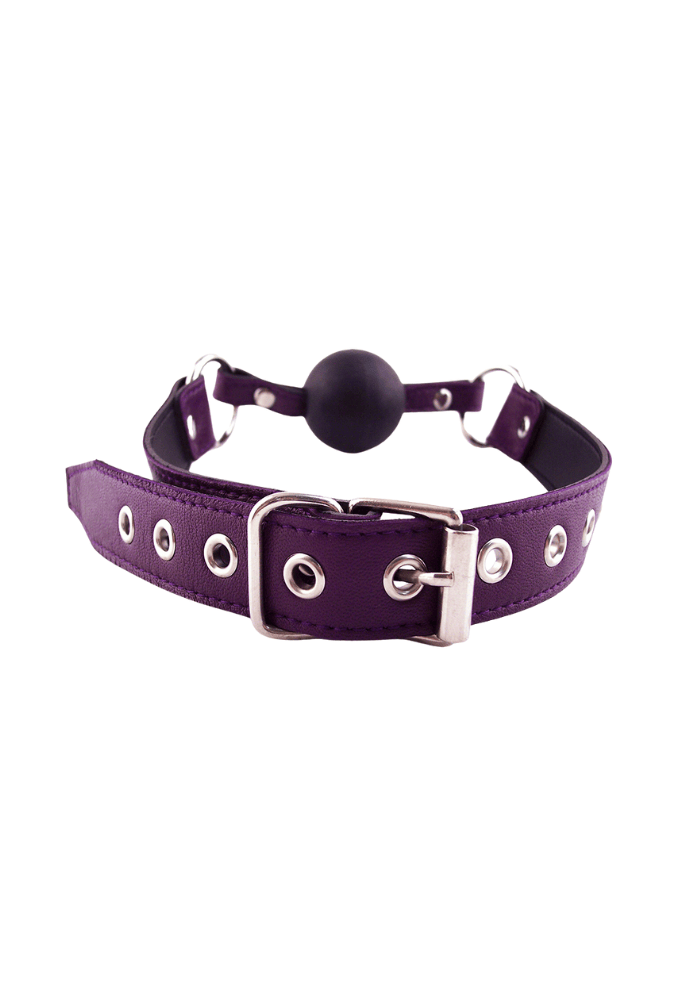 Verstellbarer Ballknebel - Leder