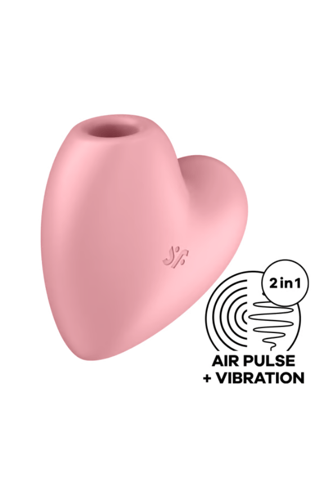Pulsating Air & Vibrating Clitoral Stimulator - Cutie Heart