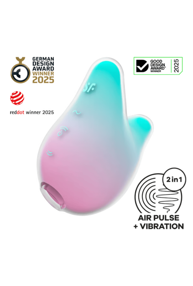 Pulsating Air & Vibration Clitoral Stimulator - Mermaid Vibes