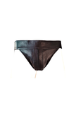 Jockstrap avec Ouverture Zip - Cuir