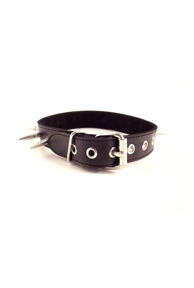 Spiked Submission Collar - Leather