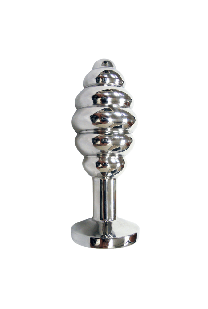 Plug Anal Spiral avec Bijoux - Acier