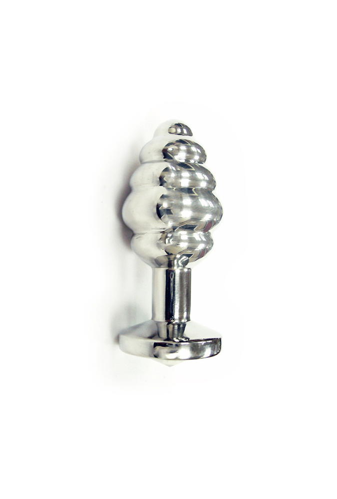 Plug Anal Spiral avec Bijoux - Acier