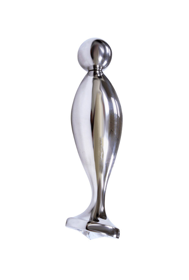 Fish Tail Anal Plug with Jewelry - Steel