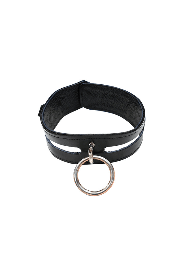 Fashion Submission Collar with Ring - Leather