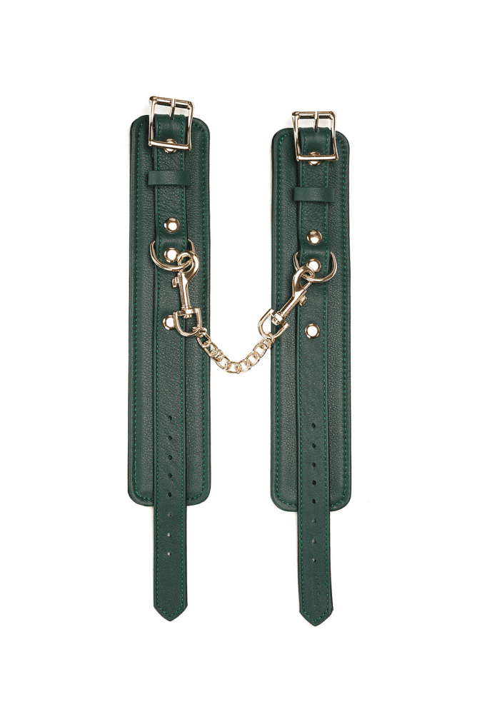 Menottes de Cheville Mossy Chic - Cuir vert