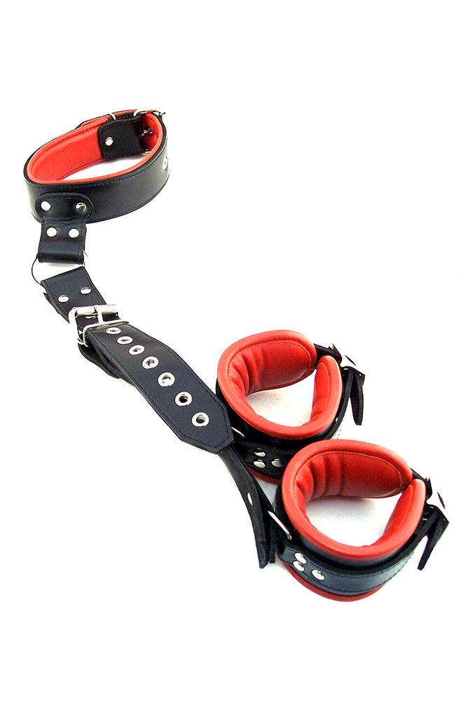 Hals-Handgelenk-Fessel - Leder