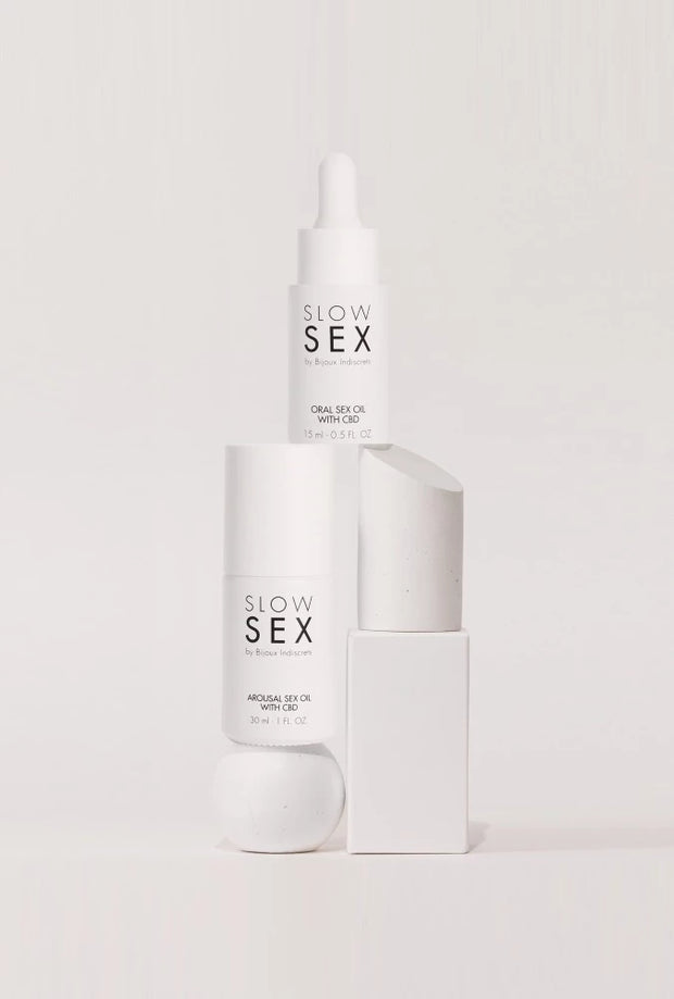 Huile de massage intime au CBD - Slow Sex
