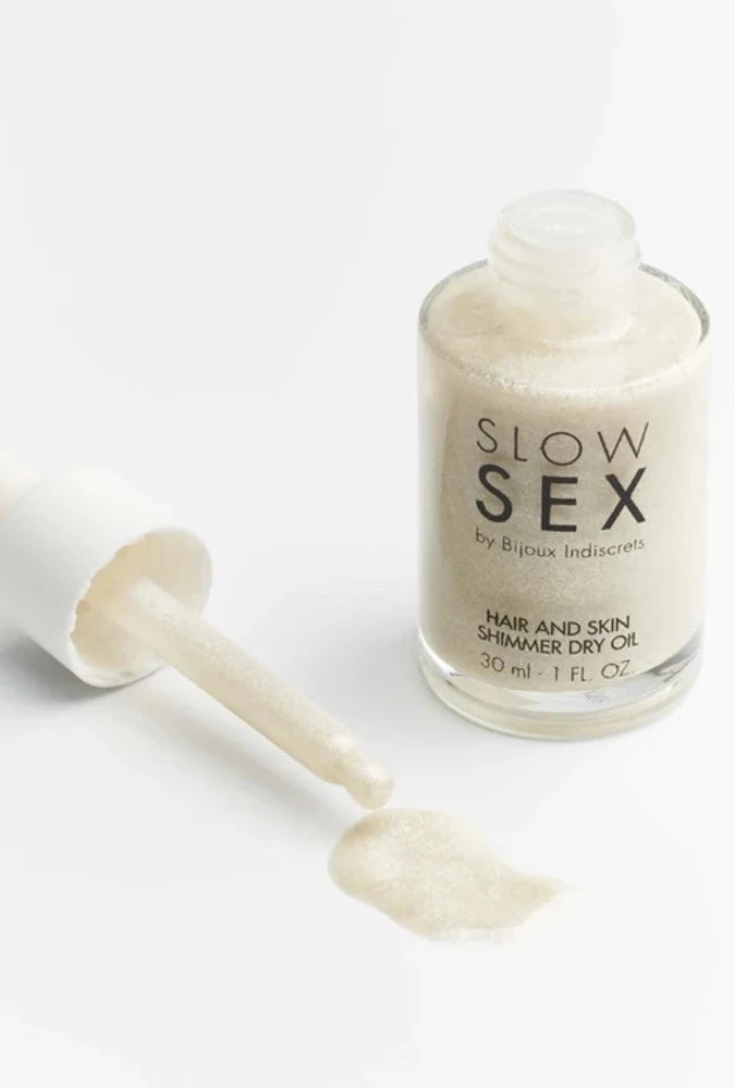 Glänzendes Trockenöl für Haar und Körper - Slow Sex