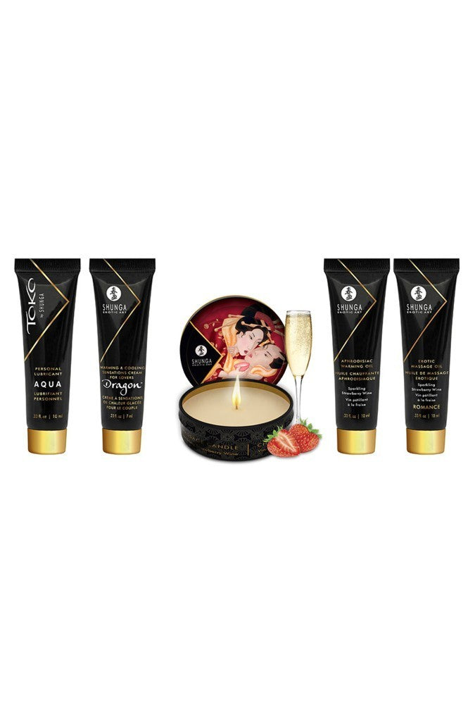 Sparkling strawberry wine