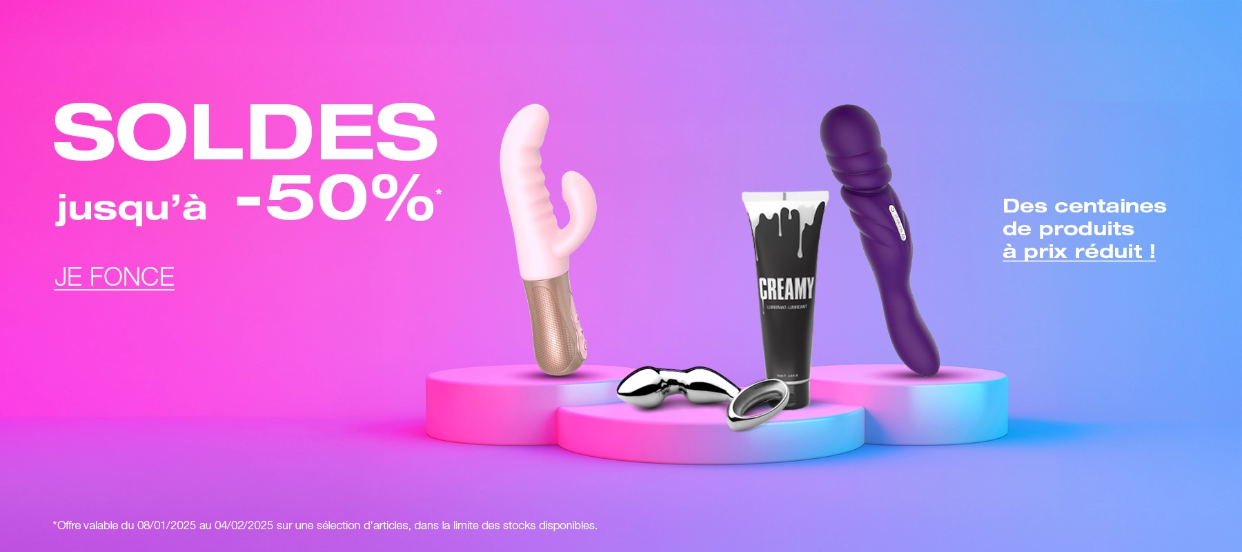 Sélection de quatre sextoys